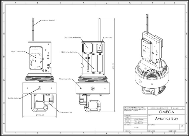 Omega Avionics Bay Drawing